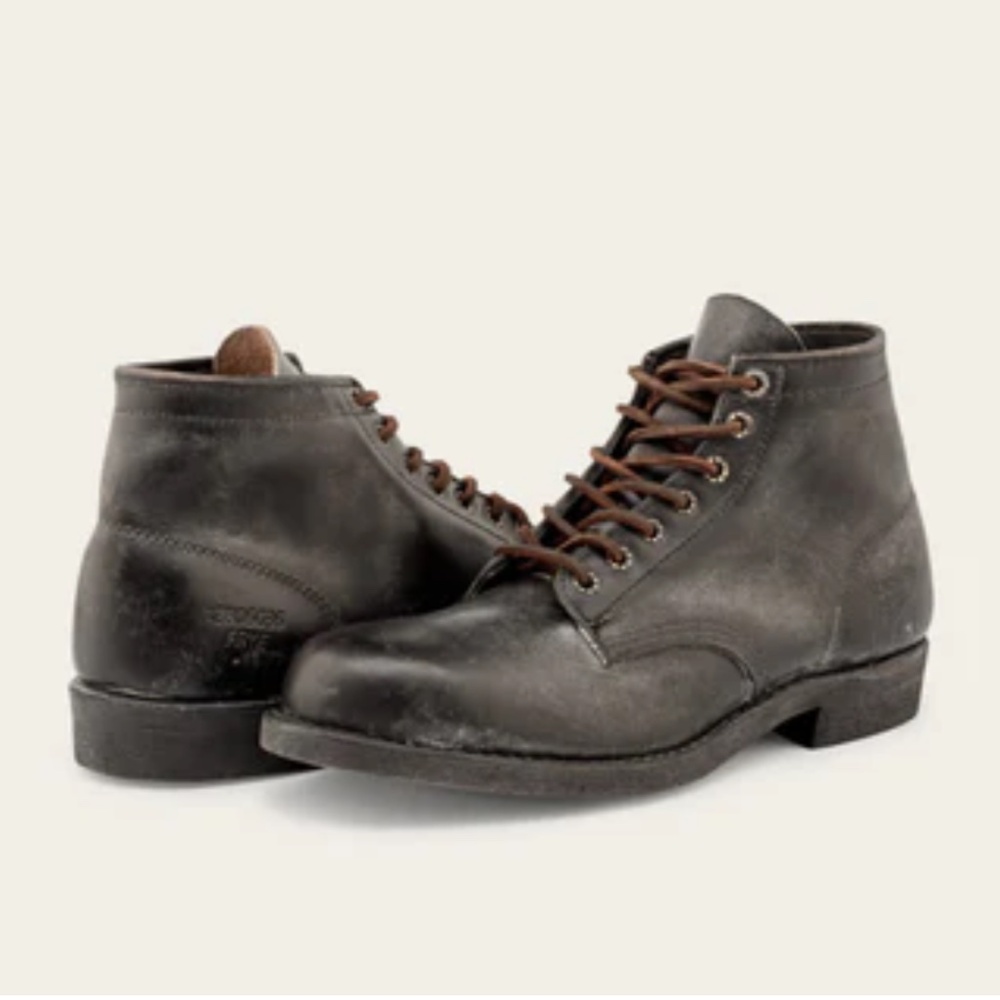 The FRYE Company PRISON BOOT Black Leather Size 8